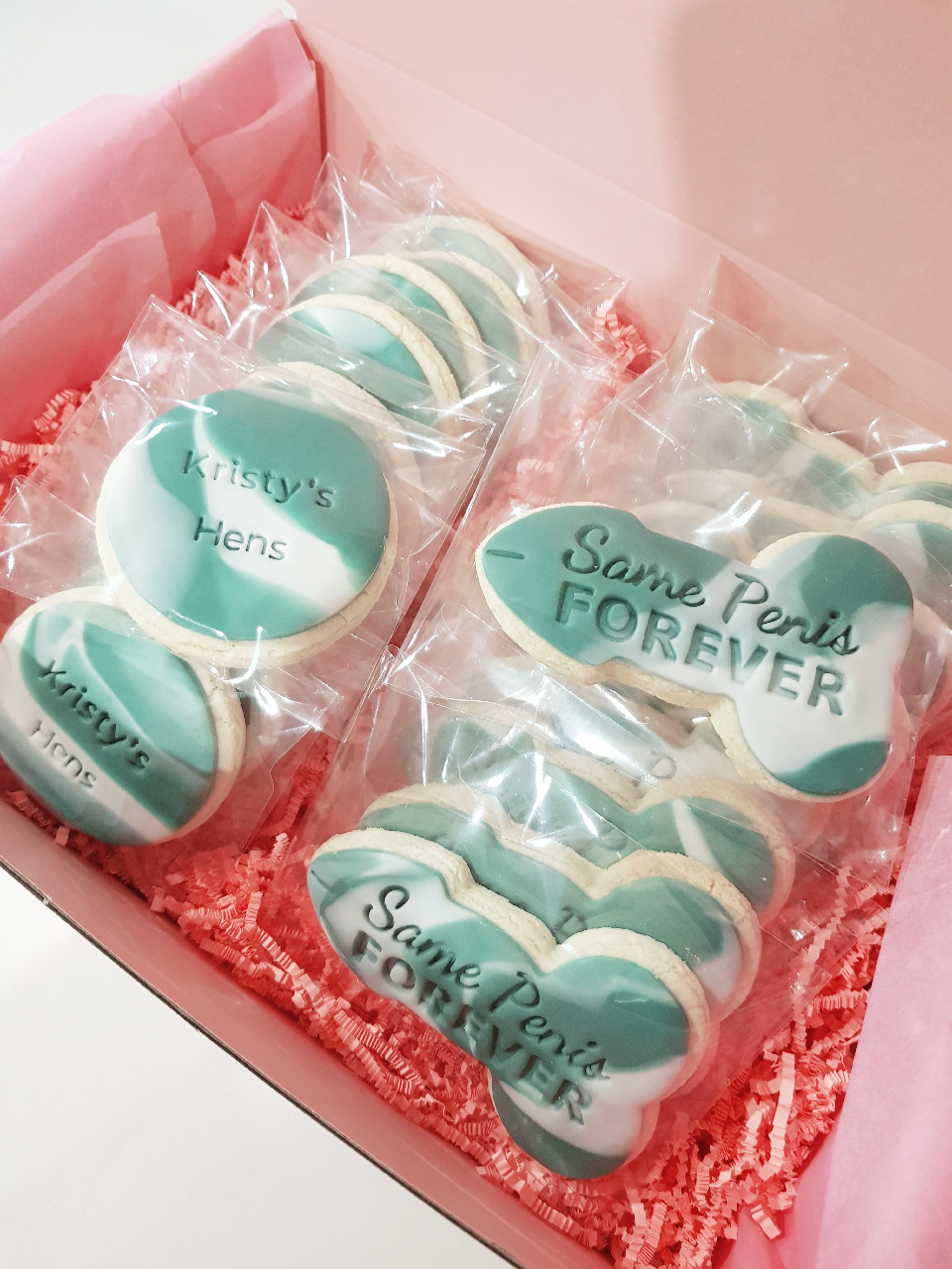 Personalised Hens Cookies