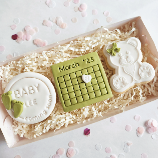 Baby Announcement Cookie Box