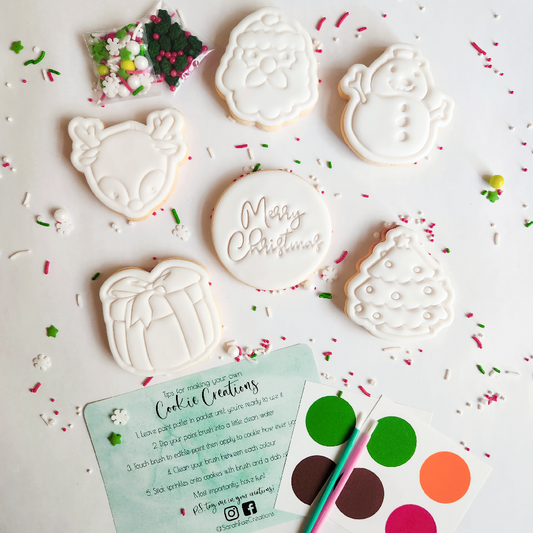 Paint Your Own Christmas Cookies for Santa